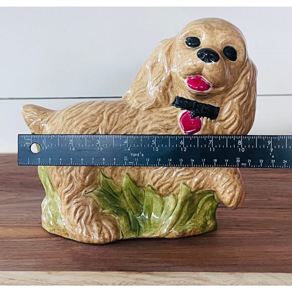 Cocker Spaniel Puppy Dog Figurine Ceramic Hand-painted by MAB 1981 - Picture 6 of 11